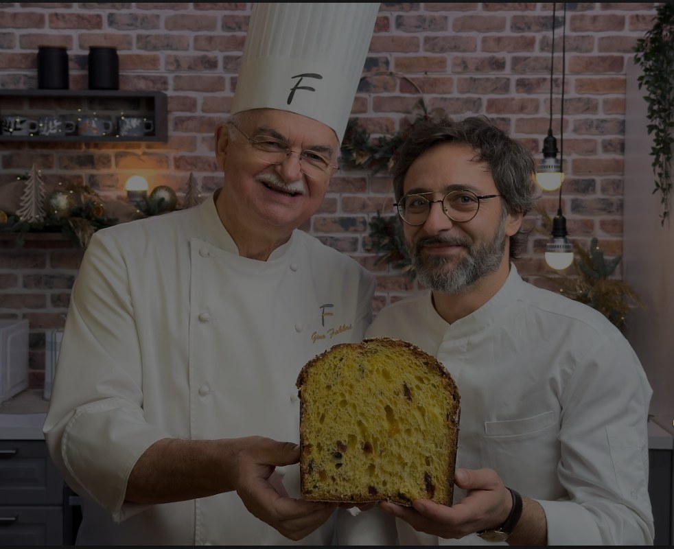 Il maestro pasticcere Gino Fabbri e lo chef libanese Maradona Youssef