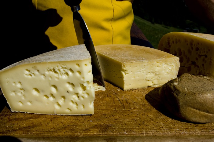 Selezione di formaggi della Malga alta Carnia