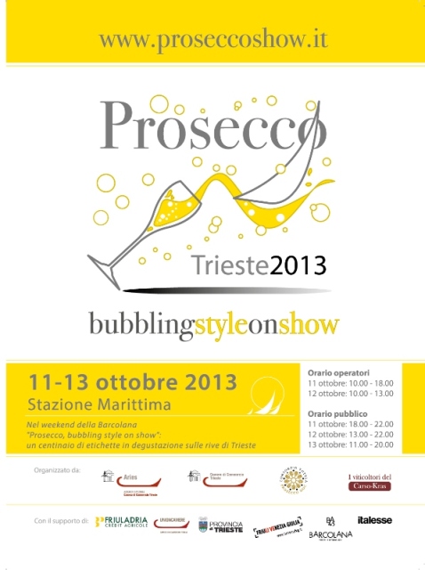 Prosecco bubbling on show 2013 a Trieste