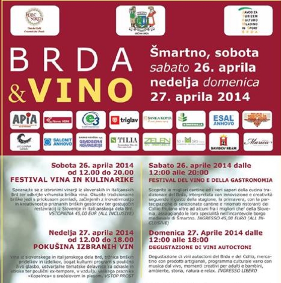 locandina dell'evento Brda&Vinofestival a Smartno