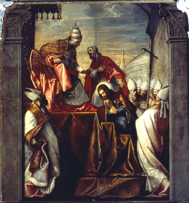 Jacopo Tintoretto  San Rocco presentato al papa