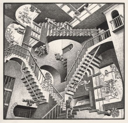 Maurits Cornelis Escher, Relatività. Collezione privata