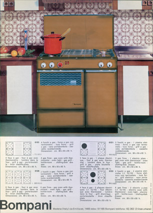 cucina Bompani anni 70