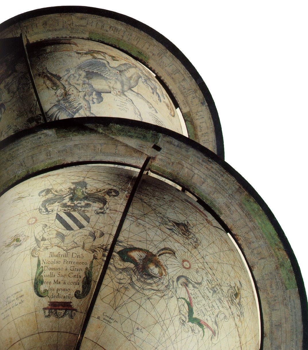 Sfera celeste (1541) e sfera terrestre (1551) di Gerardo Mercatore