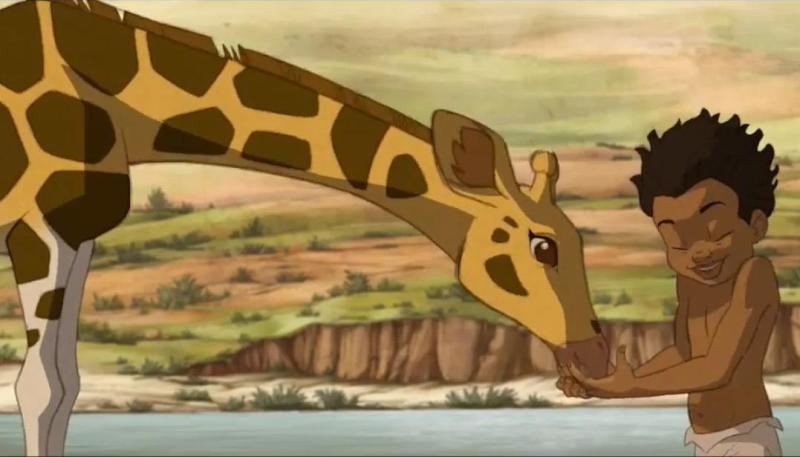 fotogramma del film Zarafa, Giraffa giramondo