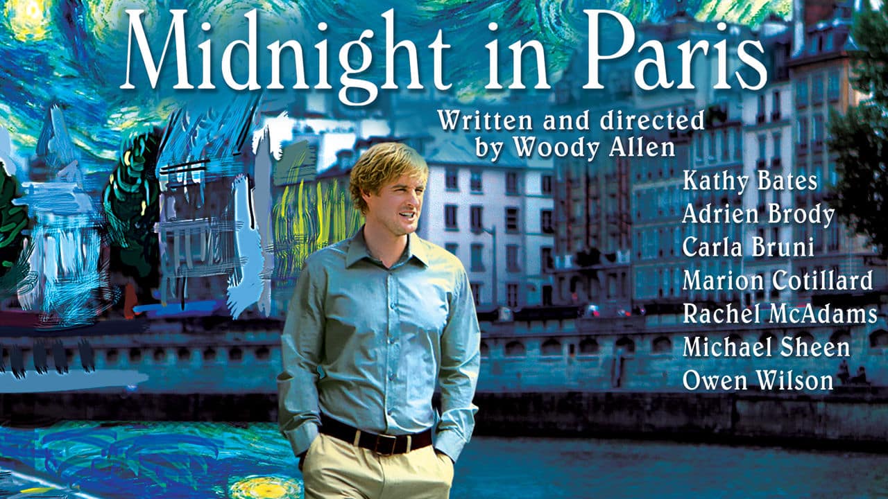 Midnight in Paris by Woody Allen locandina