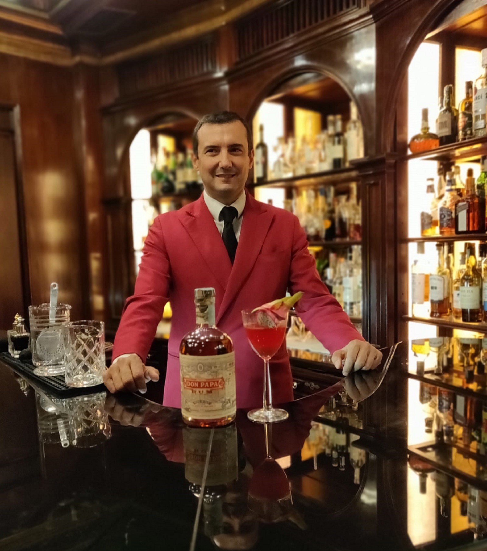 Stefano Santucci head barman Hotel Hassler Roma