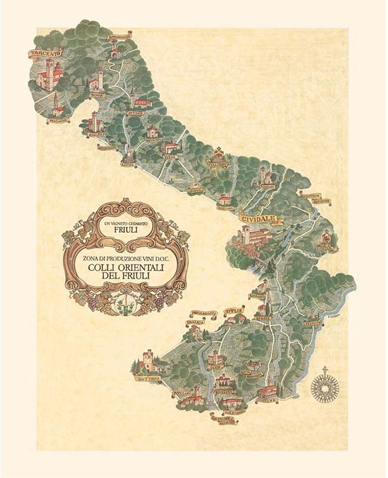 Mappa Colli Orientali Friuli