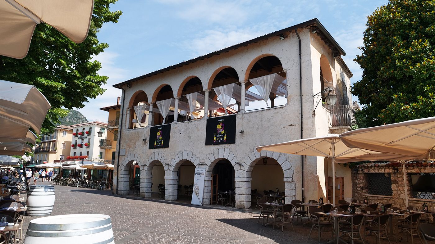 La prestigiosa sede di Garda dove si è svolta l'edizione di Spumantitalia 2021