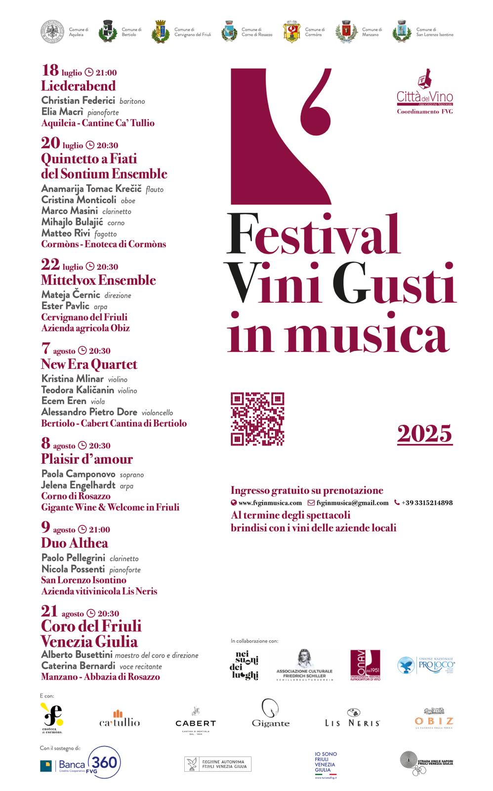 locandina vini gusti in musica